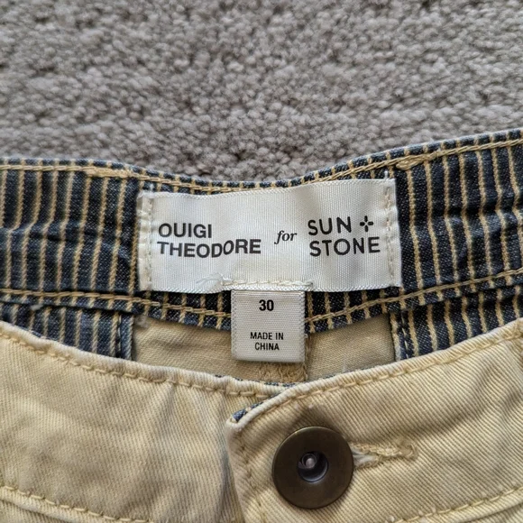 SUN + STONE Ouigi Theodore Shorts with Tiger and Sunflower design Size 30 - Picture 5 of 6